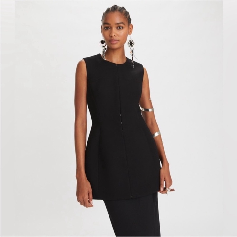 EUC Tory Burch HOOK-AND-EYE TUNIC $1,298 RUNWAY 12 - Picture 4 of 11